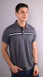 Ivy League Dark Gray Men's Polo Shirt