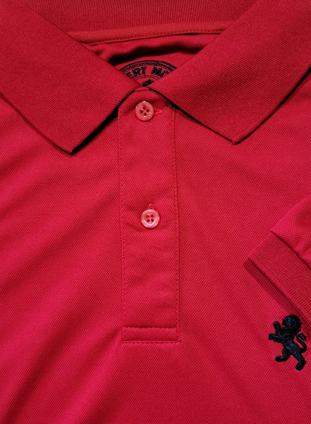 American Classic Solid Red Men's Polo Shirt