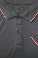 Dark Gray Polo Shirt with accent stripes