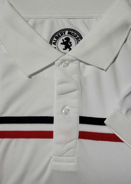 Paladin Men's Polo Shirt with White Collar and Stylish Chest Stripe