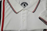 Honors White Men's Polo Shirt with Vertical Stripe