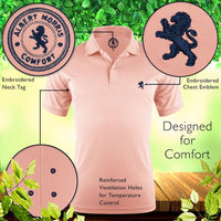 French Pink Men's Polo Shirt