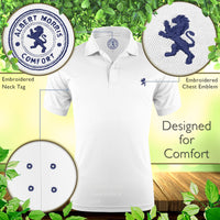 American Classic Solid White Men's Polo Shirt