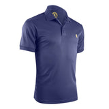 American Classic Solid Blue Mens Polo Shirt