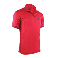 American Classic Striped Red Men's Polo Shirt