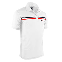 Paladin Men's Polo Shirt with White Collar and Stylish Chest Stripe